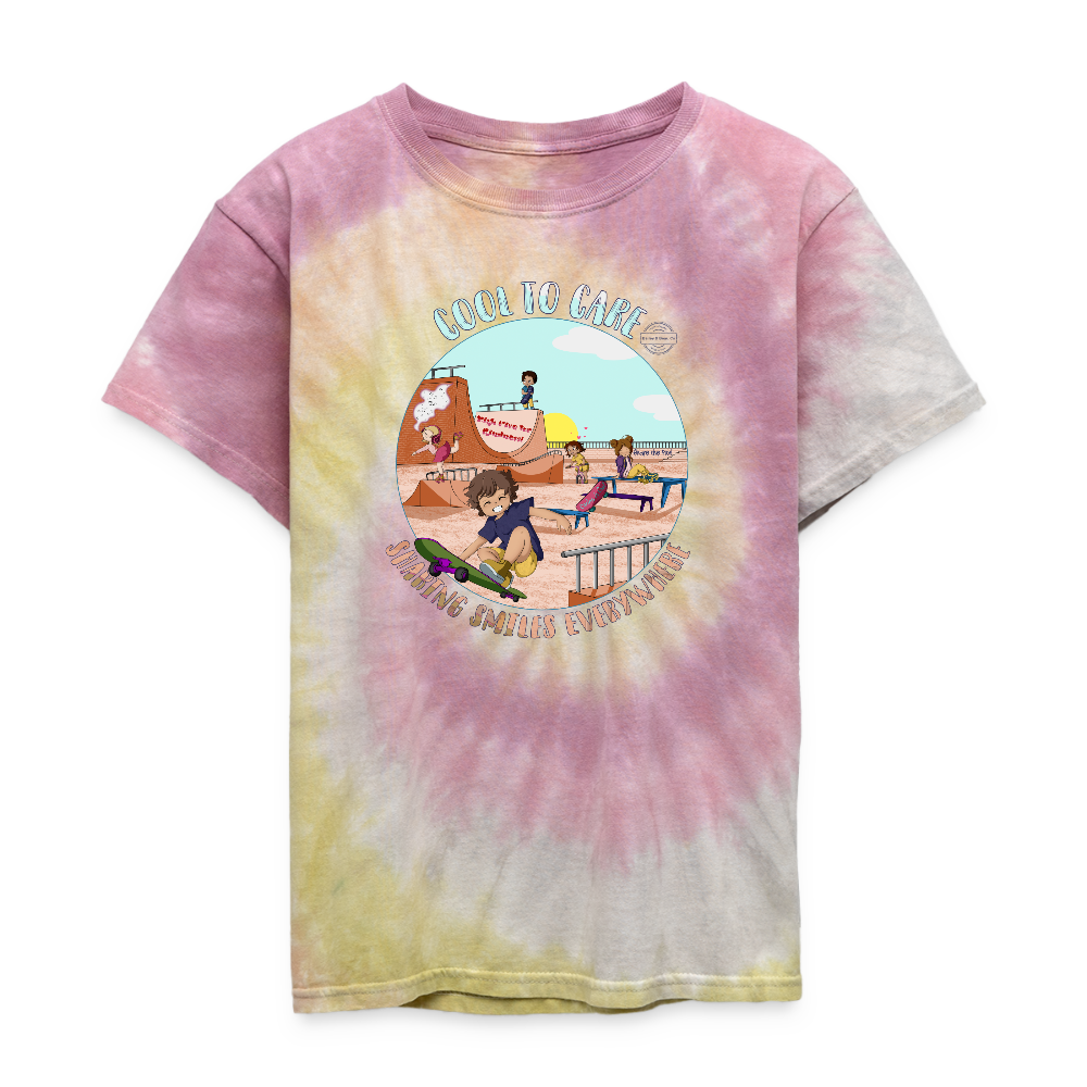 Cool to Care Kid's Tie Dye T-Shirt - Desert Rose