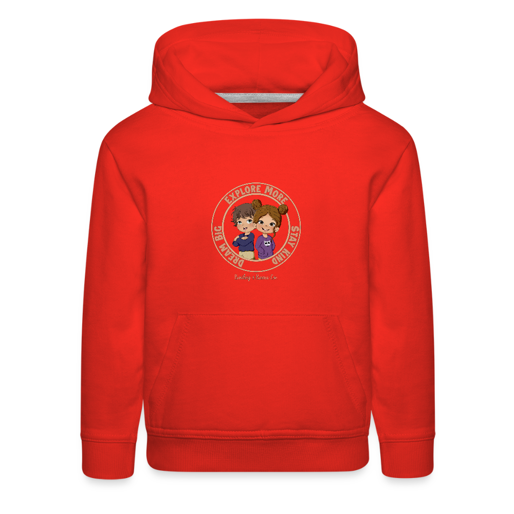 Bailey and Beau Life Kids’ Premium Hoodie - red