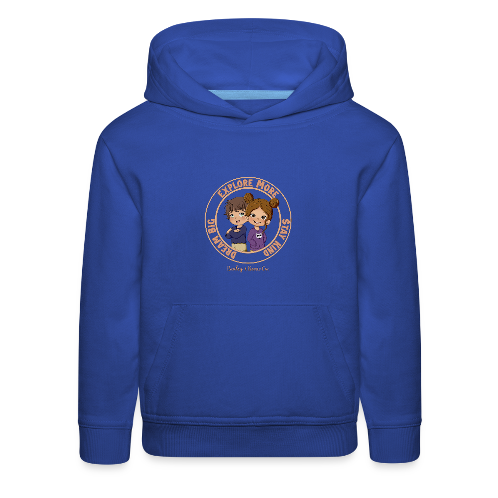 Bailey and Beau Life Kids’ Premium Hoodie - royal blue