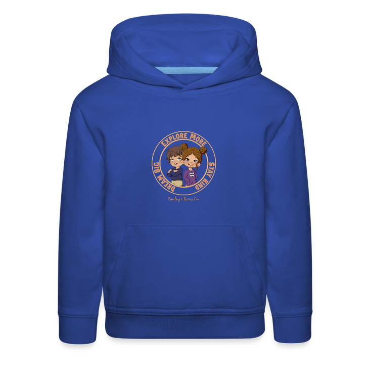 Bailey and Beau Life Kids’ Premium Hoodie - royal blue