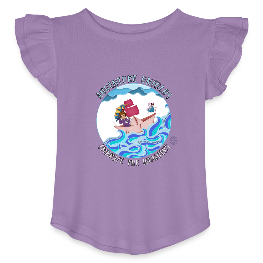 Adventure Unfolds Flutter T-Shirt - lavender