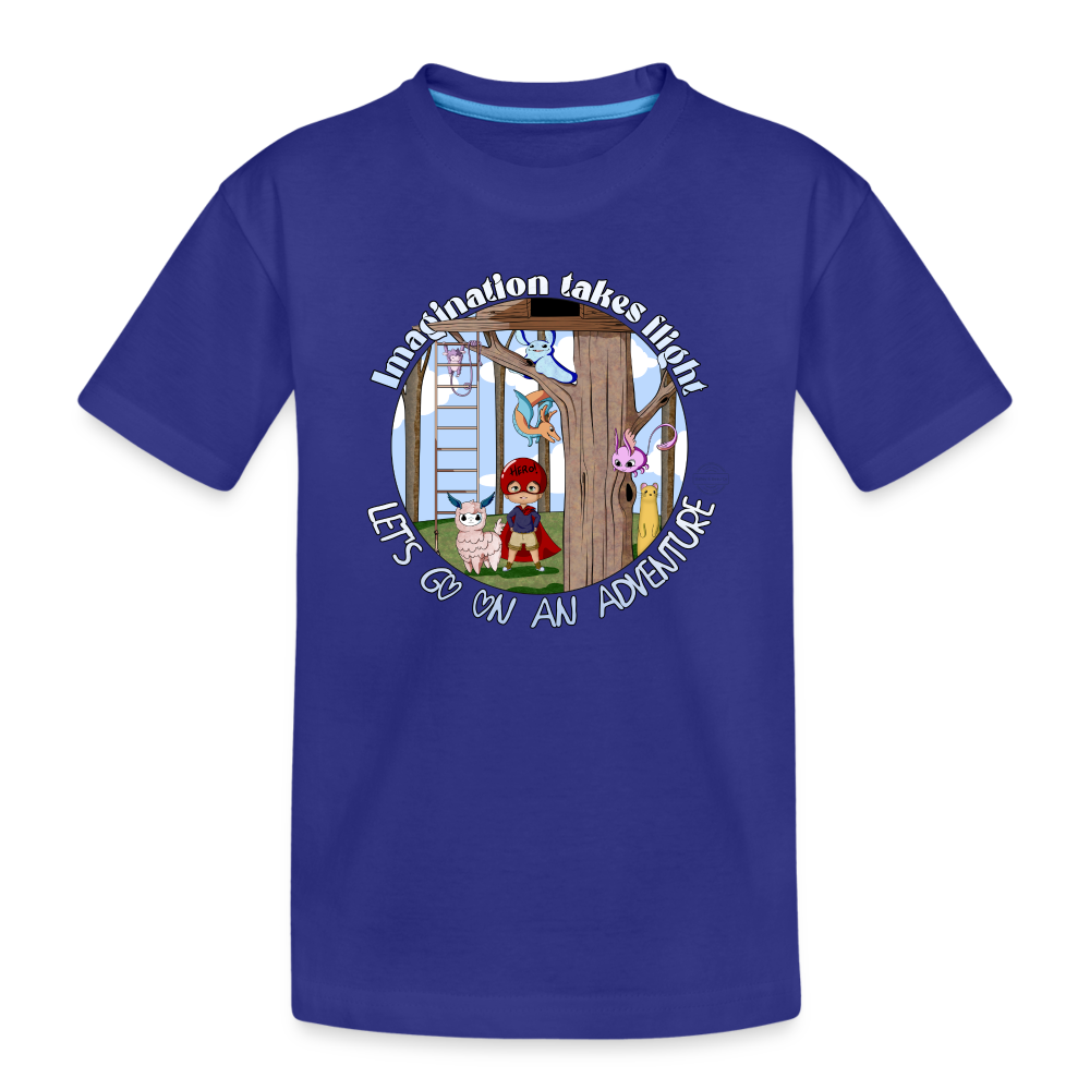 Imagination Takes Flight Collection Toddler Premium Organic T-Shirt - royal blue