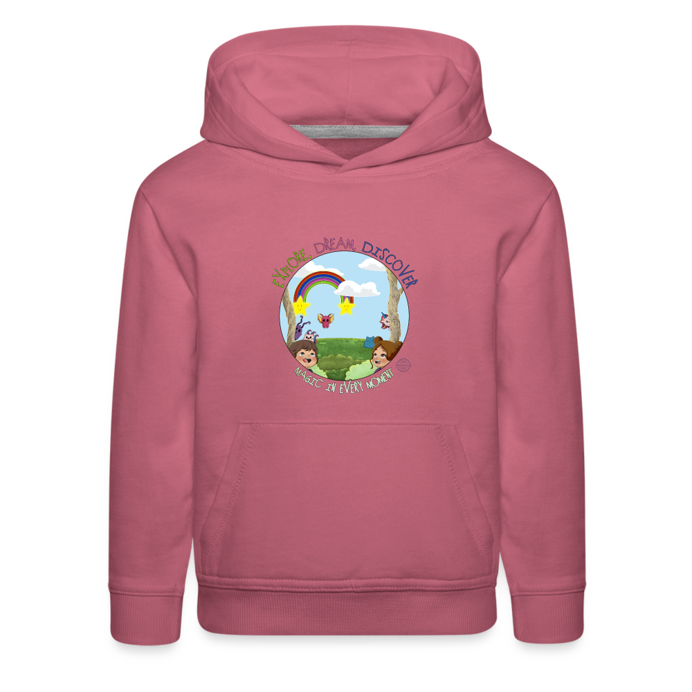 Explore Dream Discover Kids‘ Premium Hoodie - mauve