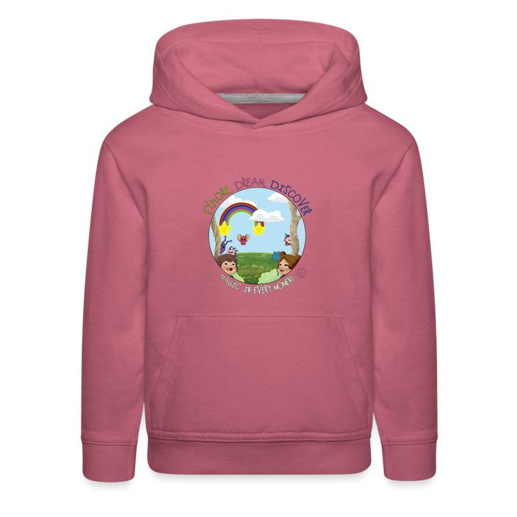 Explore Dream Discover Kids‘ Premium Hoodie - mauve