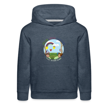 Explore Dream Discover Kids‘ Premium Hoodie - heather denim