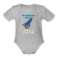 Imagination Takes Flight Collection Organic Short Sleeve Baby Onesie - heather grey