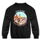 Cool to Care Kids' Crewneck Sweatshirt - black