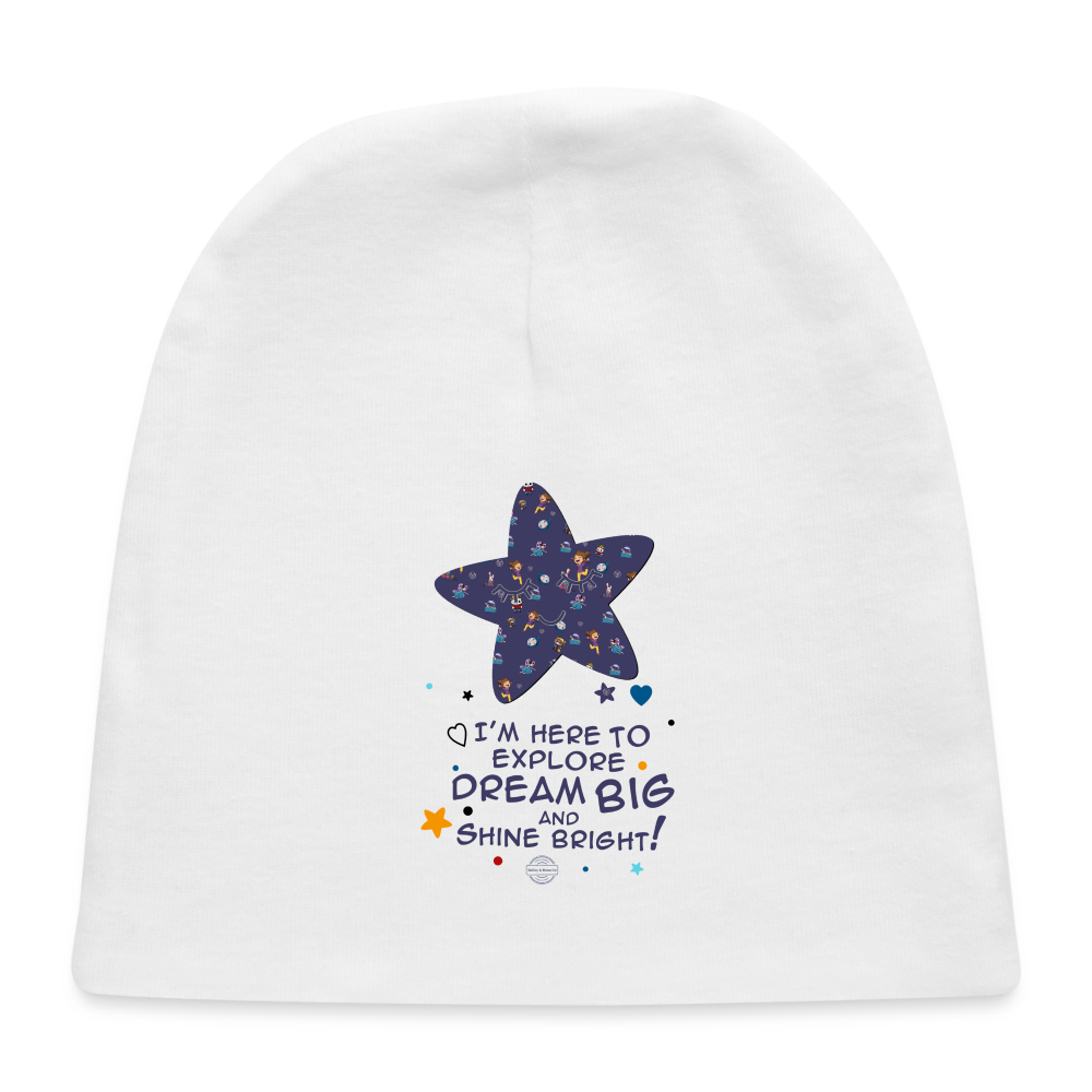Explore Dream Discover Baby Cap - white