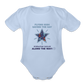 Superhero Adventures Collection Organic Short Sleeve Baby Onesie - sky