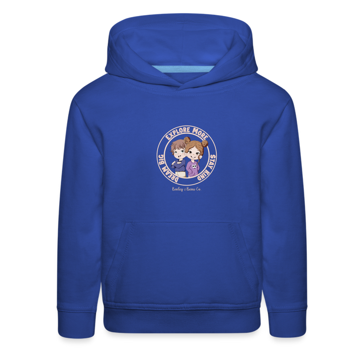 Bailey and Beau Life Kids’ Premium Hoodie - royal blue