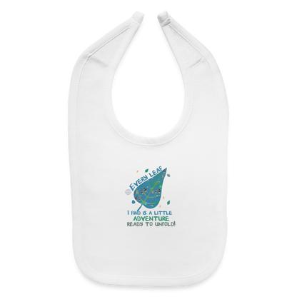 Adventurous Spirits Baby Bib - white