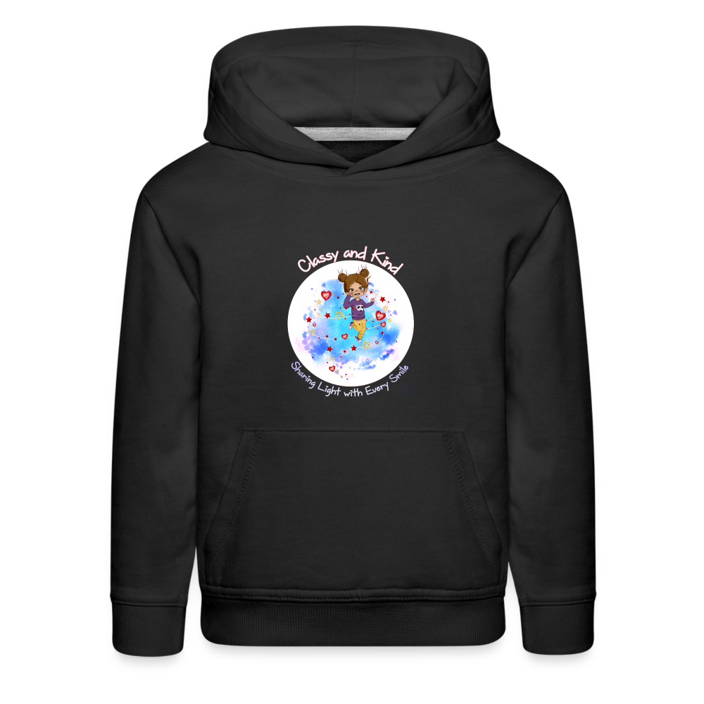 Classy and Kind Kids' Premium Hoodie - black