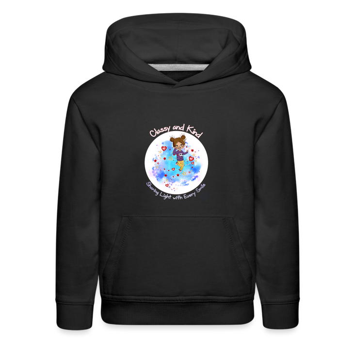 Classy and Kind Kids' Premium Hoodie - black