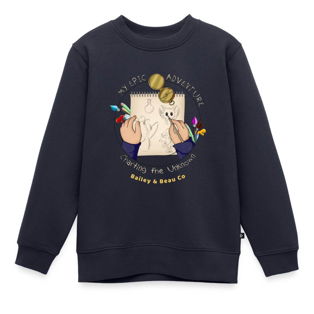 Epic Adventure Kids Premium Organic Sweatshirt - navy