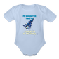 Imagination Takes Flight Collection Organic Short Sleeve Baby Onesie - sky