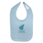 Adventurous Spirits Baby Bib - light blue