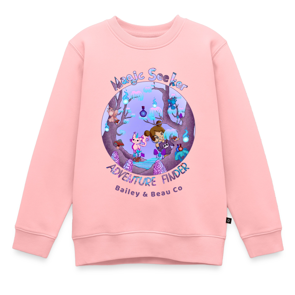 Magic Seeker Kids Premium Organic Sweatshirt - rose