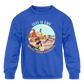 Cool to Care Kids' Crewneck Sweatshirt - royal blue