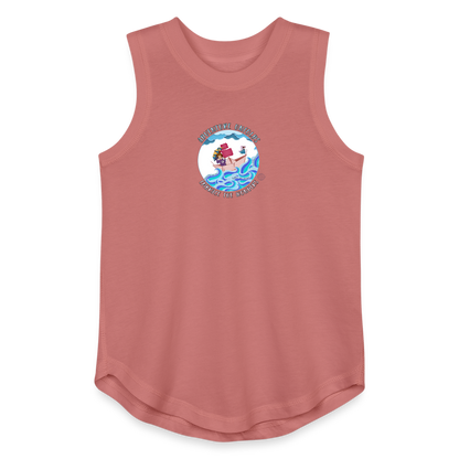 Adventure Unfolds Girls Relaxed Tank Top - mauve