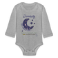 Journey of Dreams Organic Long Sleeve Onesie - heather grey