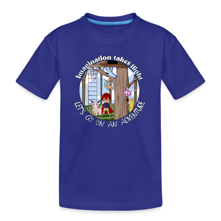 Imagination Takes Flight Collection Toddler Premium Organic T-Shirt - royal blue