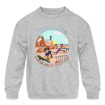 Cool to Care Kids' Crewneck Sweatshirt - heather gray