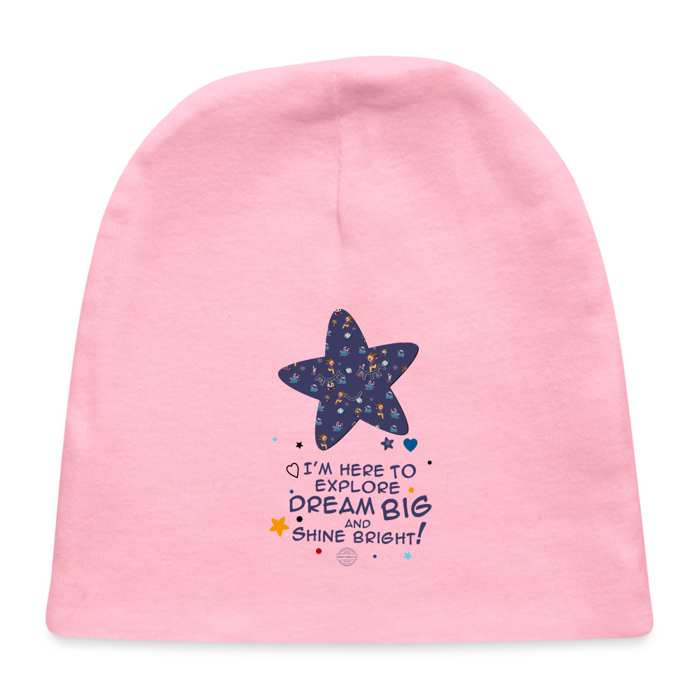 Explore Dream Discover Baby Cap - light pink