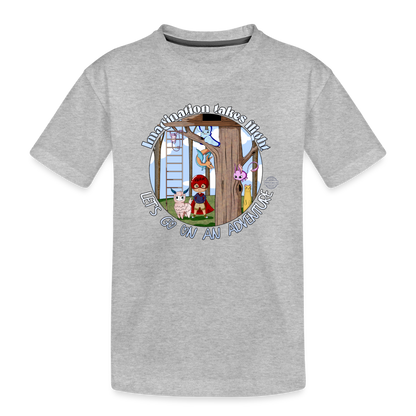 Imagination Takes Flight Collection Toddler Premium Organic T-Shirt - heather gray