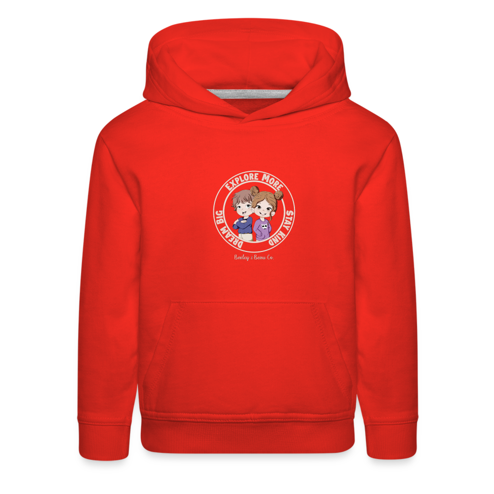 Bailey and Beau Life Kids’ Premium Hoodie - red